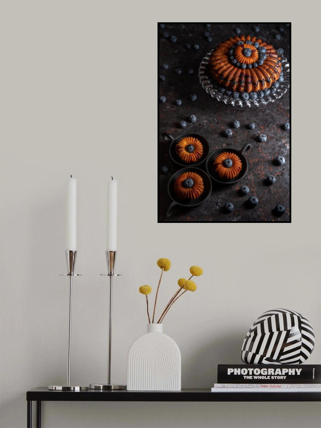Blueberry bundt cake Poster och Canvastavla