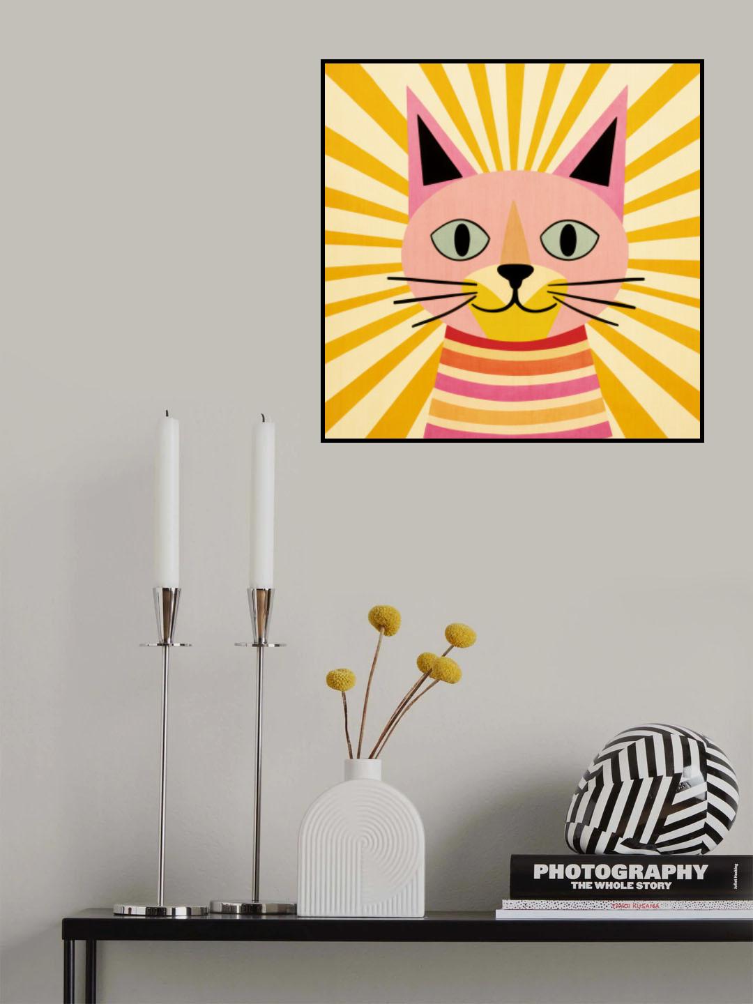 Happy Cat Poster och Canvastavla