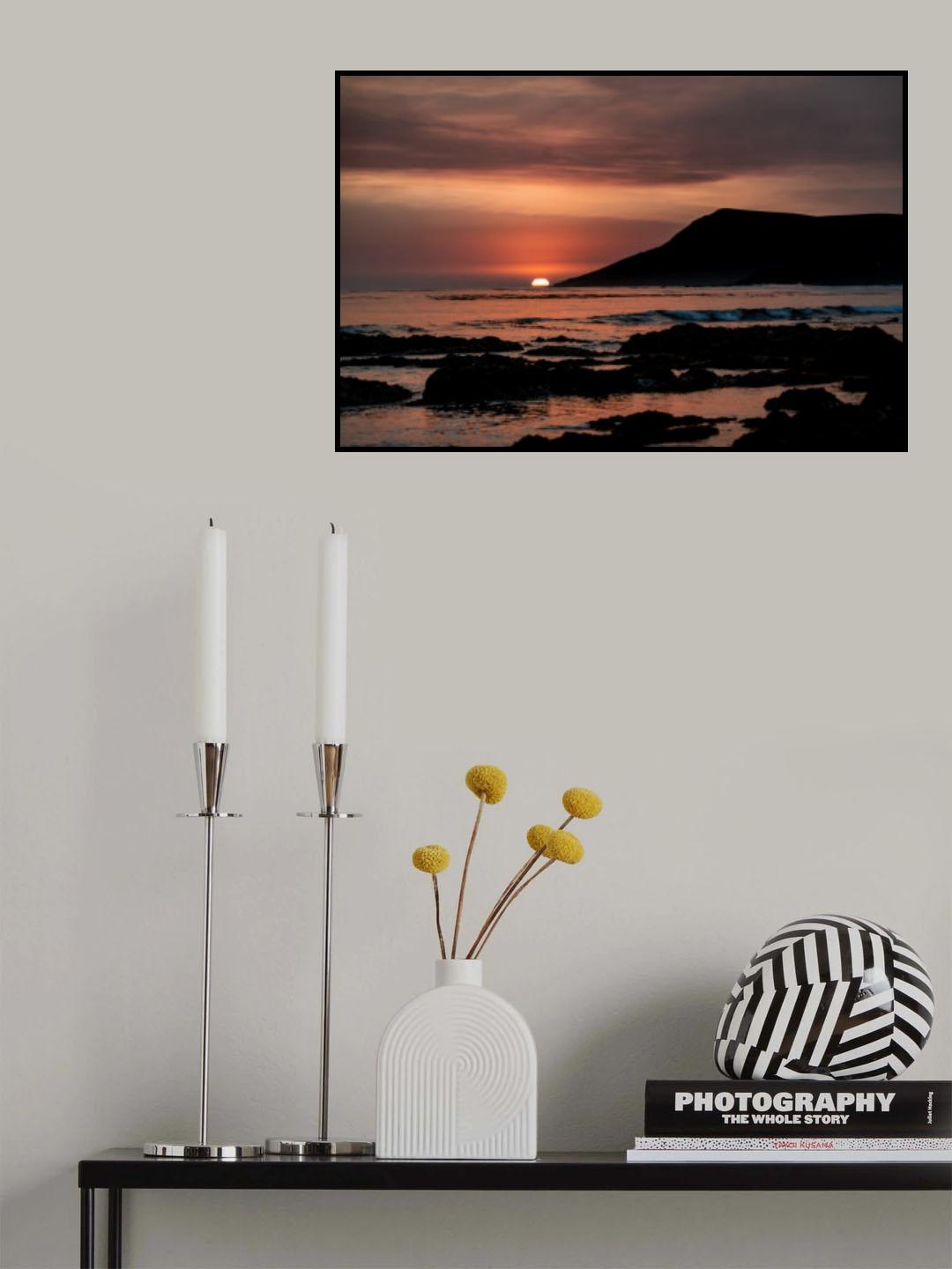 Orange Sunset Poster och Canvastavla