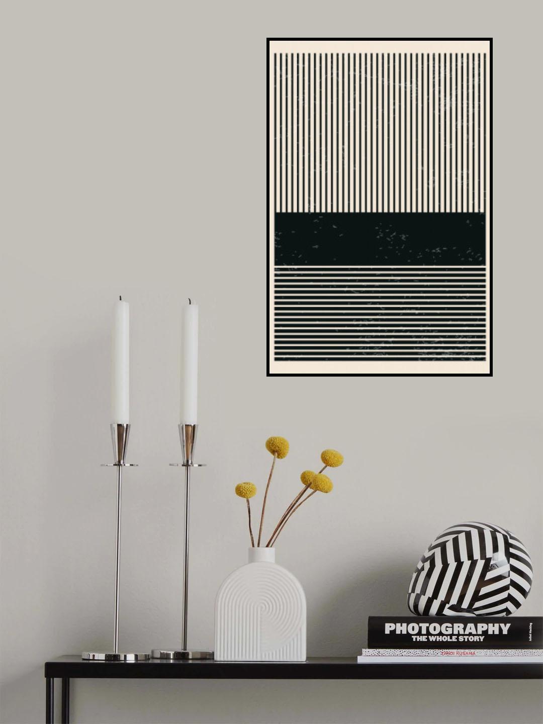 Black and White Minimal Series #4 Poster och Canvastavla