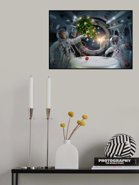 Xmas in Space Poster och Canvastavla