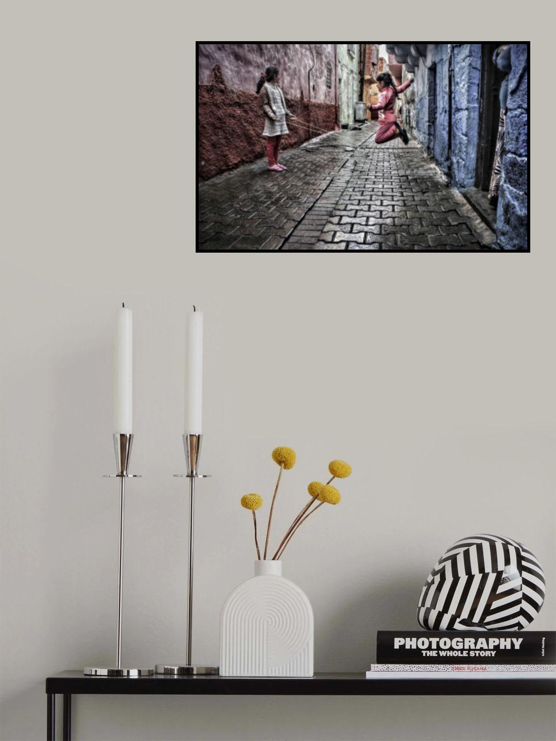 Üç kişilik oyun Poster och Canvastavla