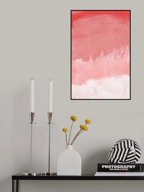 Minimal Landscape Pink 02 Poster och Canvastavla