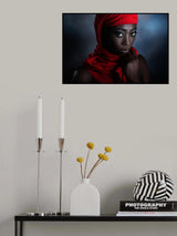 The red scarf Poster och Canvastavla