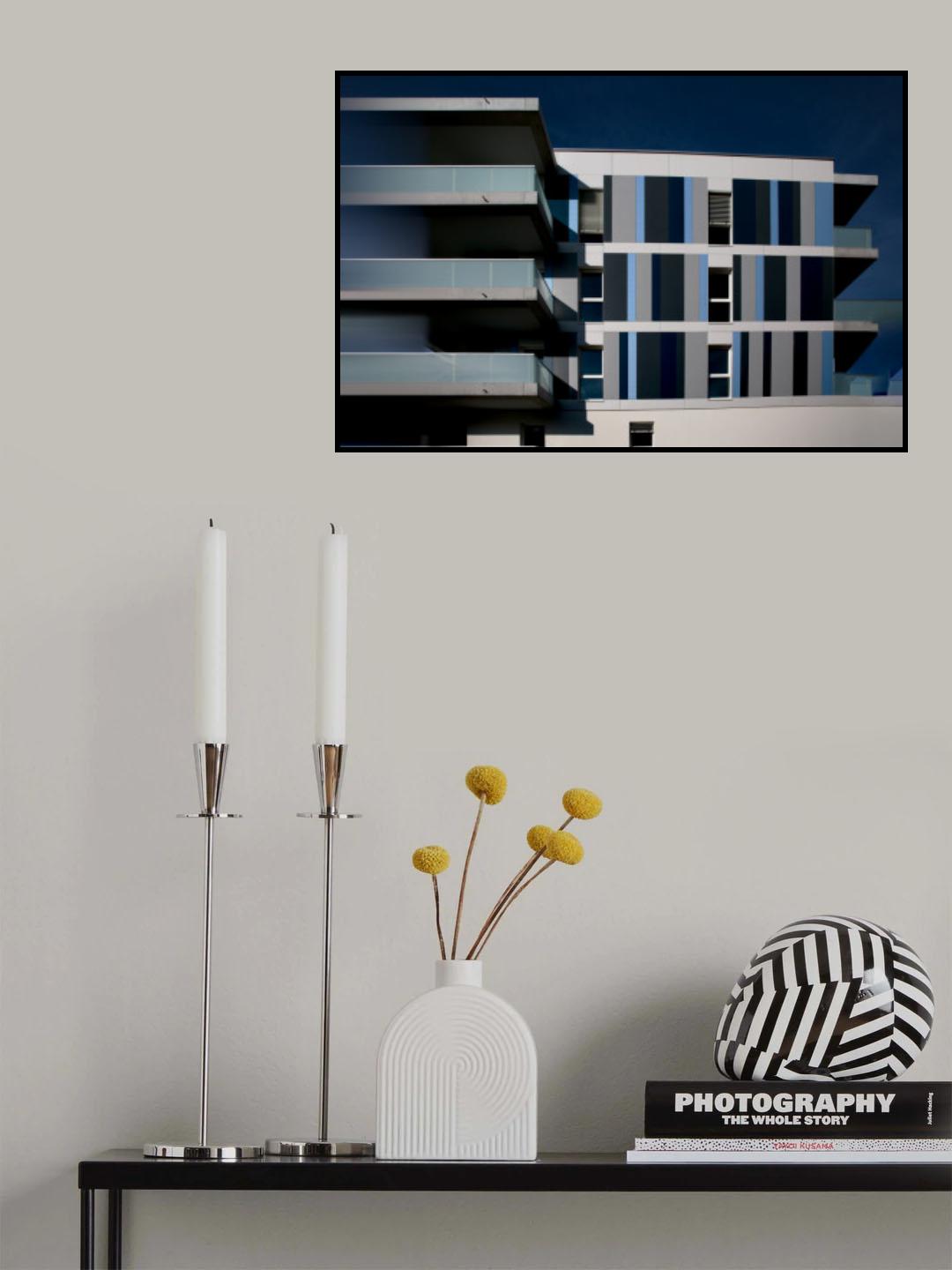 Black and blue Poster och Canvastavla