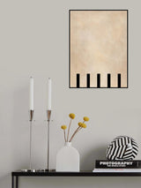 Beige Geometric Painting Poster och Canvastavla