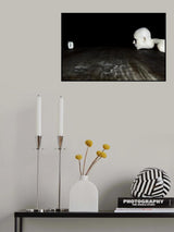 Clock and head. Poster och Canvastavla