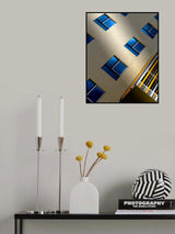 White shapes Poster och Canvastavla