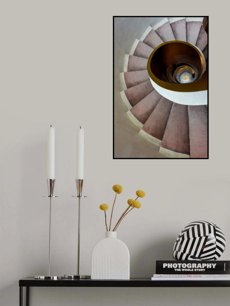 Gold handrail Poster och Canvastavla