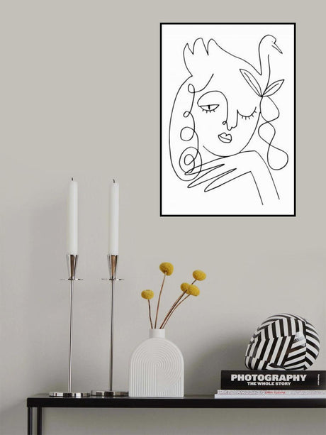 White Swan Poster och Canvastavla