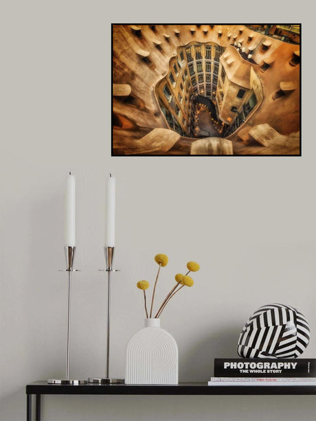 Casa Milà, La Pedrera, Barcelona. Poster och Canvastavla