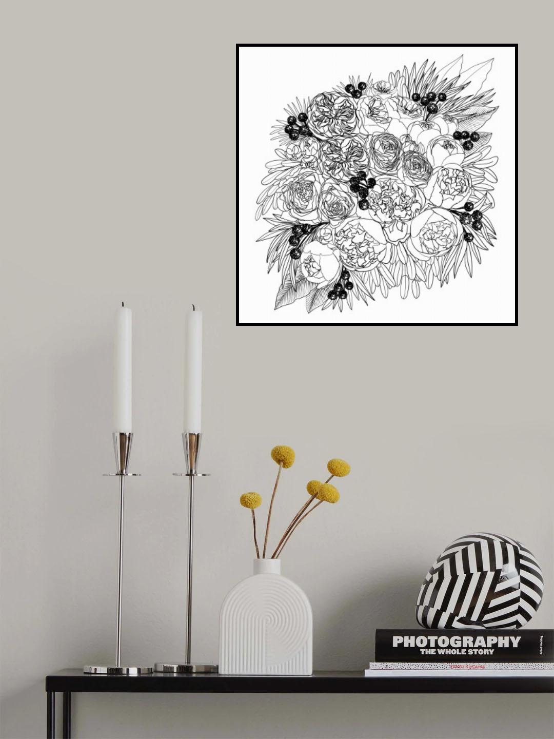 Rekha floral bouquet Poster och Canvastavla