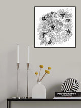 Rekha floral bouquet Poster och Canvastavla