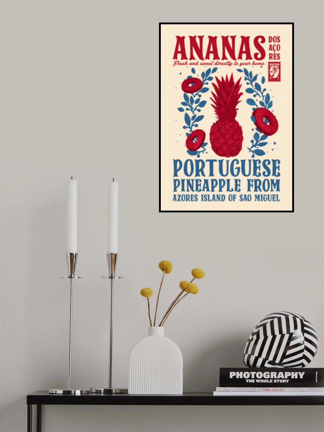 Pineapple kitchen print Poster