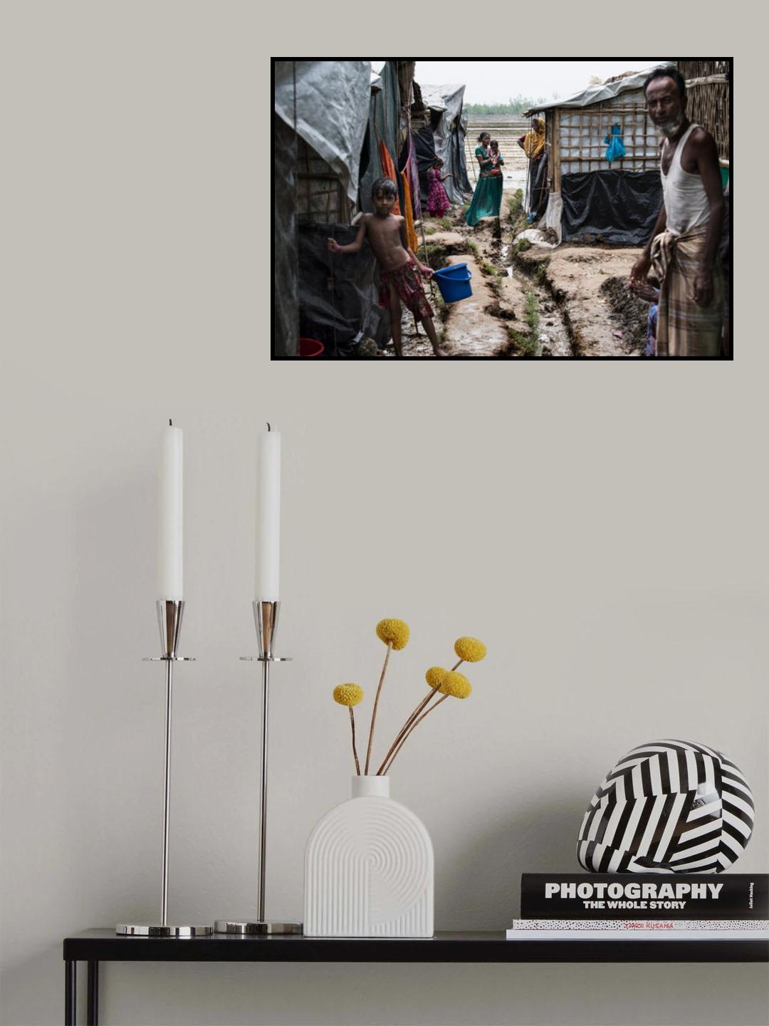 Life in a rohingya refugees camp - Bangladesh Poster och Canvastavla