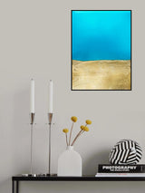Azure Gold Poster och Canvastavla