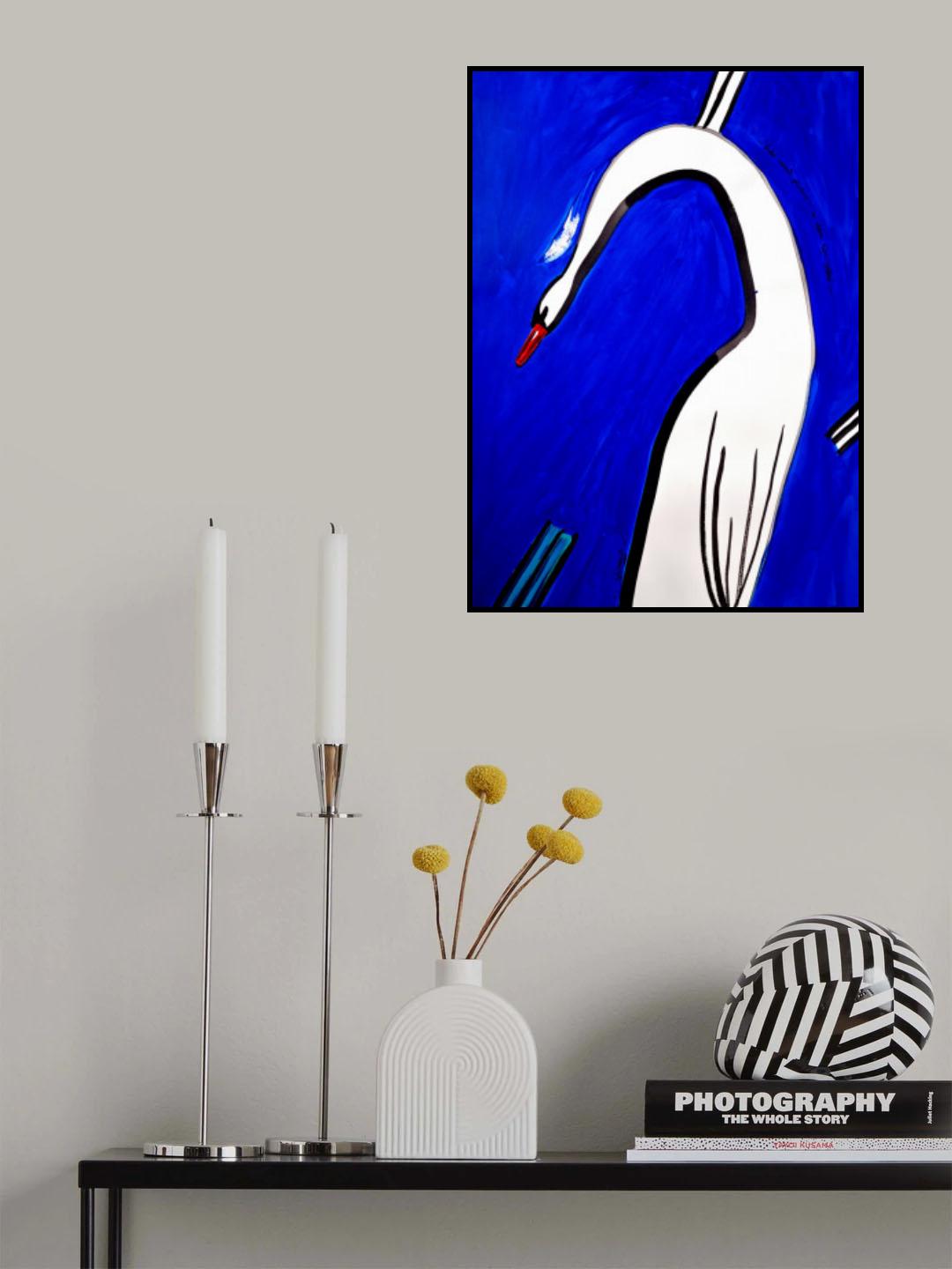 And Swan dropped the feather and everything became clear Poster och Canvastavla