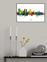 Lima Peru Skyline Poster och Canvastavla