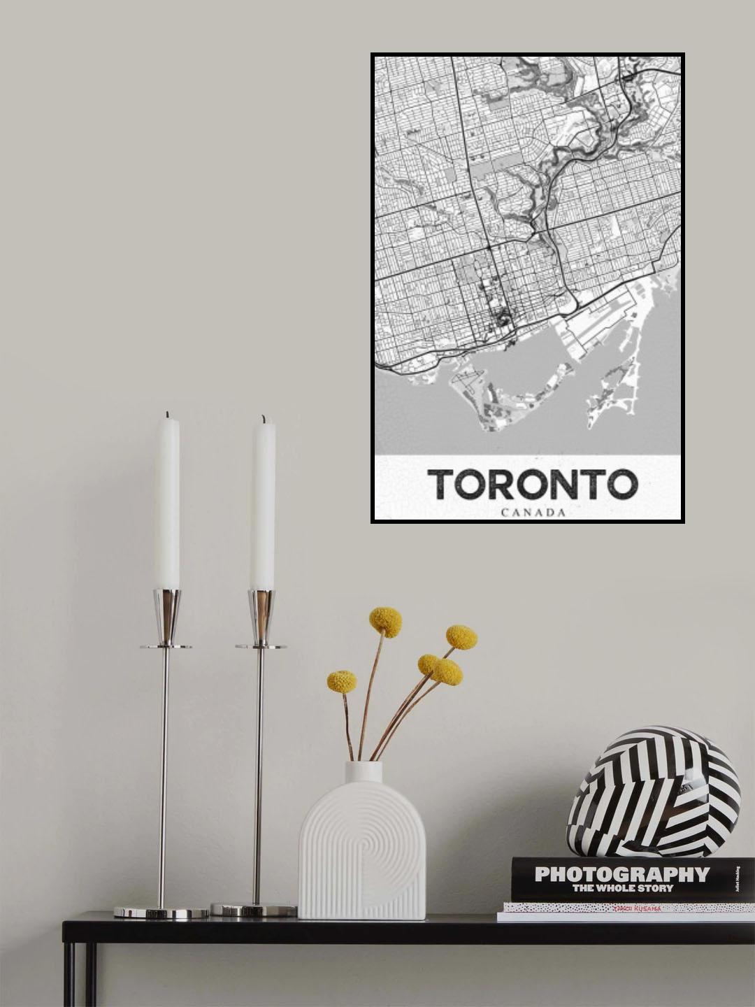 Toronto White Poster och Canvastavla