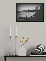 boatman and city Poster och Canvastavla