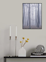 trees in fog Poster och Canvastavla