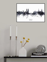 Zurich Switzerland Skyline Poster och Canvastavla