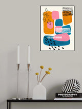 Midcentury City Poster och Canvastavla