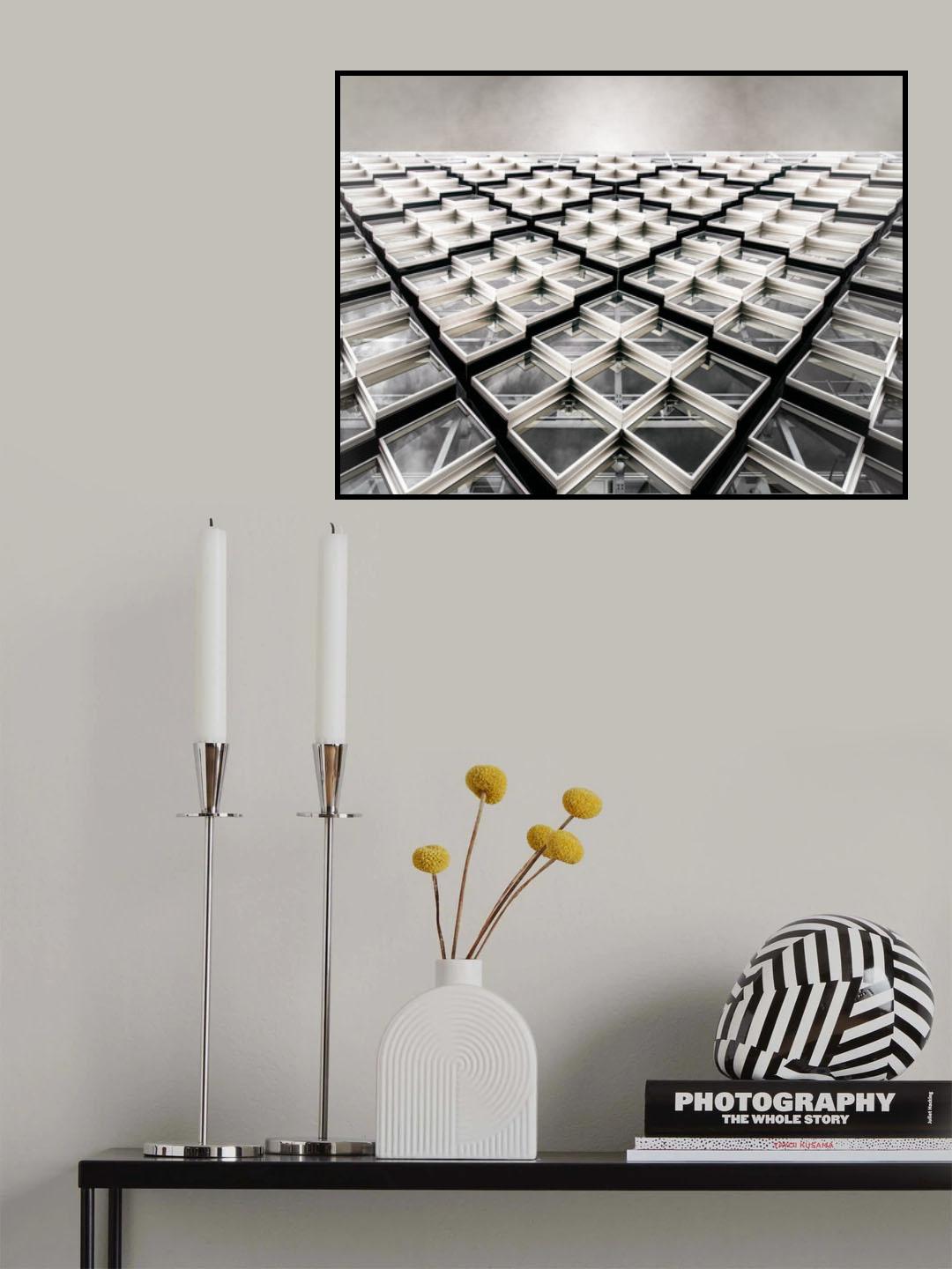 bee building Poster och Canvastavla