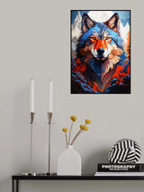 Wolf animal art #wolf Poster och Canvastavla