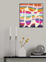 Pattern3 Mid Bunt 5 Kopie Poster och Canvastavla