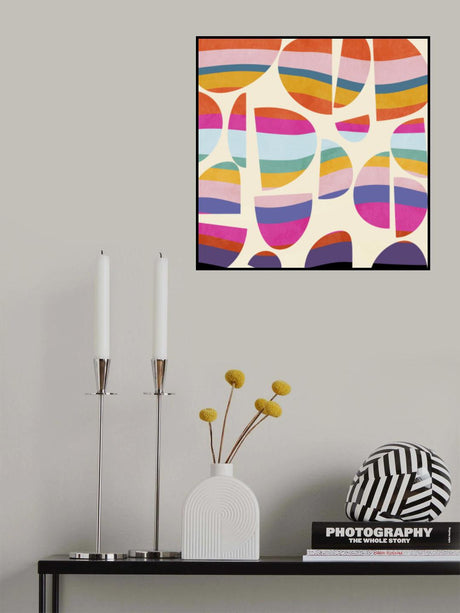 Pattern3 Mid Bunt 5 Kopie Poster och Canvastavla