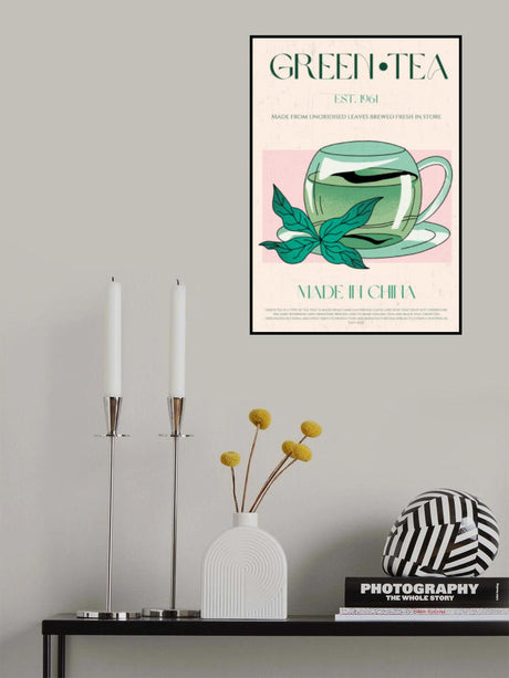 Green Tea No1 Poster och Canvastavla