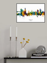 Ipswich England Skyline Poster och Canvastavla