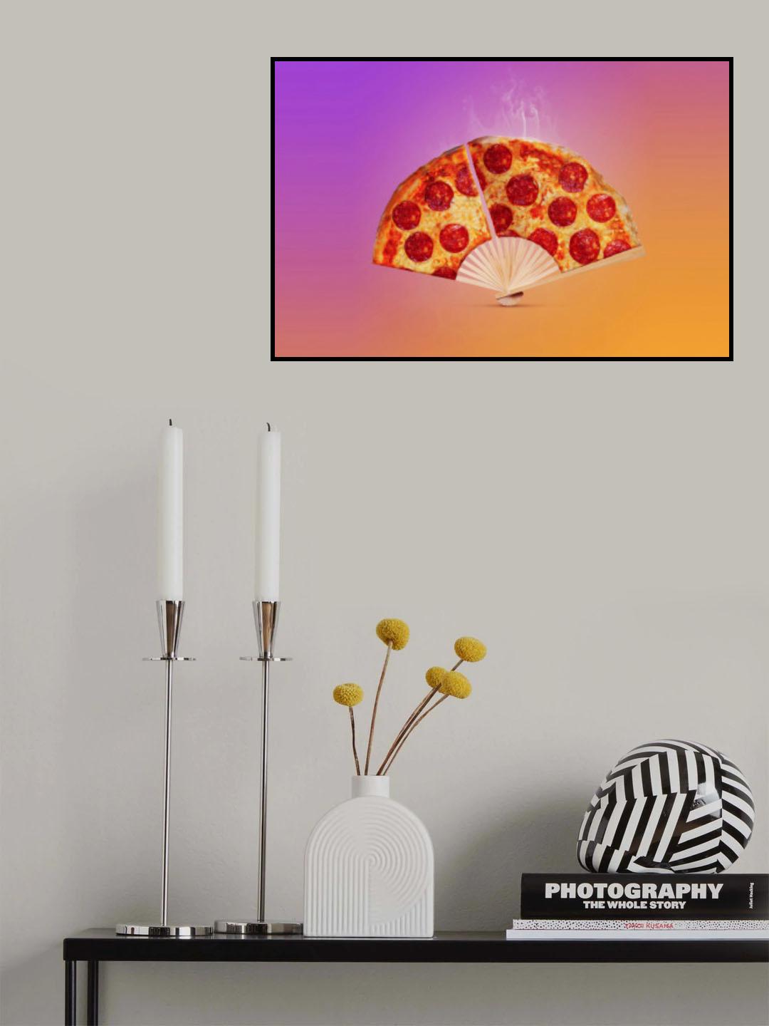 Pizza Fan Poster och Canvastavla