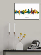 Lubbock Texas Skyline Poster och Canvastavla