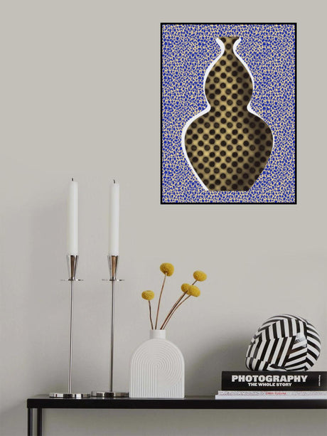 Polka Dot Vase Poster och Canvastavla