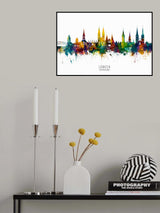 Lubeck Germany Skyline Poster och Canvastavla