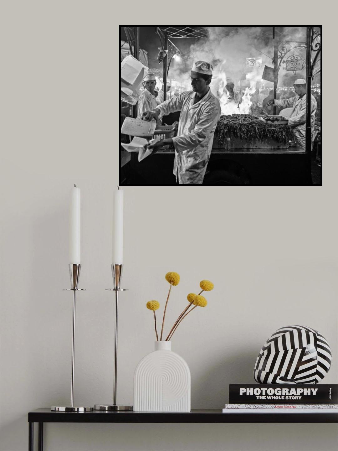 Street cooking Poster och Canvastavla