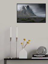 Vestahorn misty morning Poster och Canvastavla