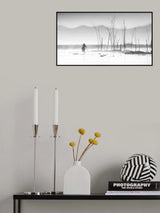 Fishing in a misty morning Poster och Canvastavla