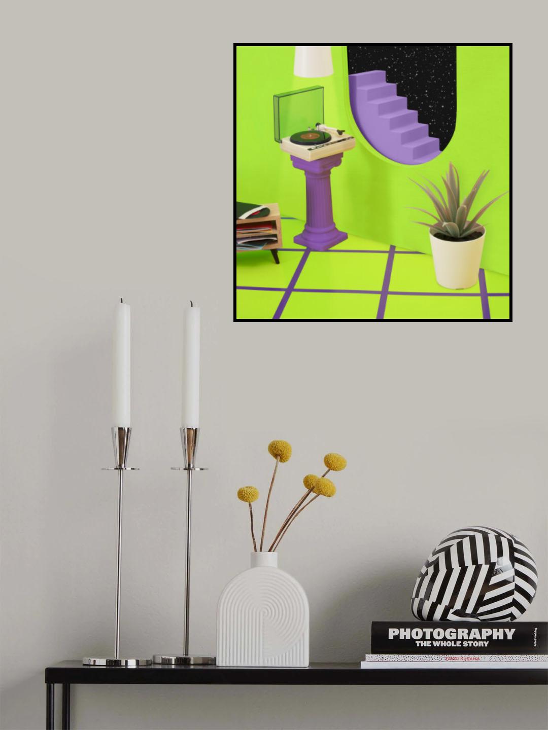 Casa En El Espacio Poster och Canvastavla