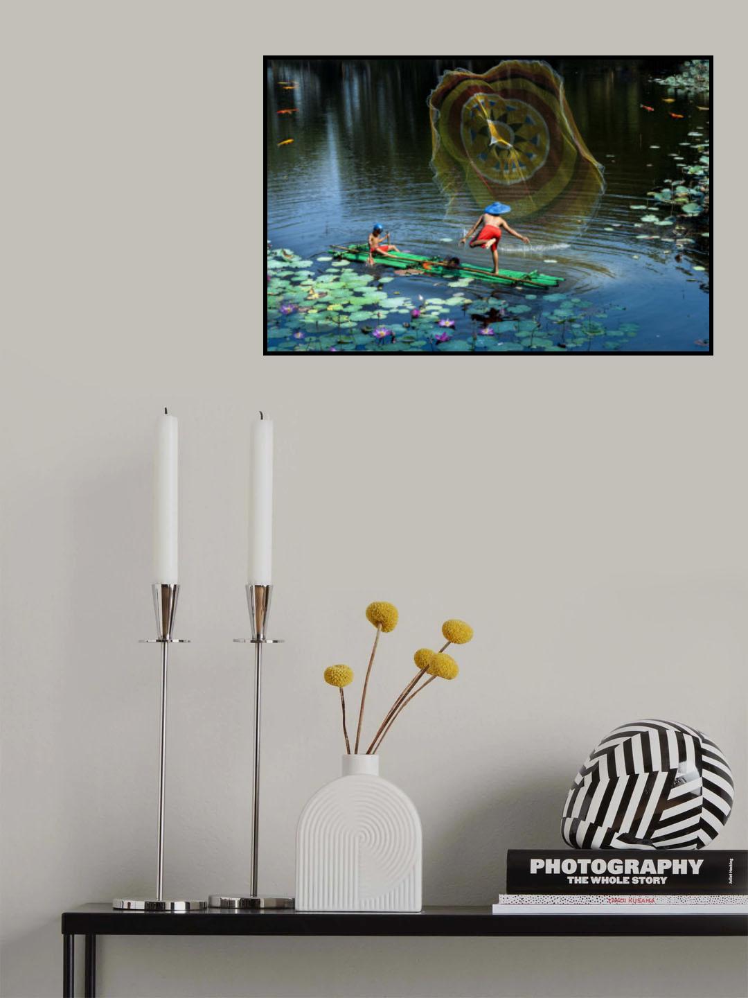 Daily life by the lake Poster och Canvastavla