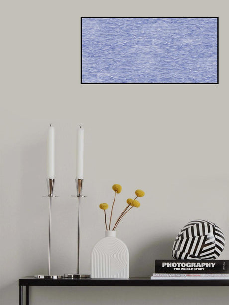 Hla024  100dpi Waves Cobalt Poster och Canvastavla