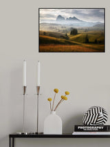 Dolomite plateau at dawn Poster och Canvastavla