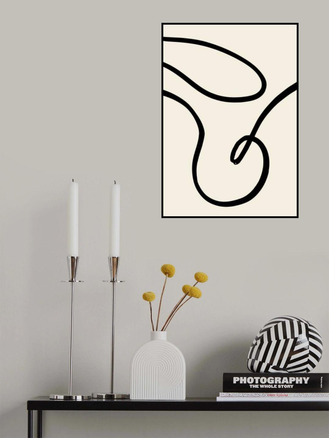 Black Lines 02 Poster och Canvastavla