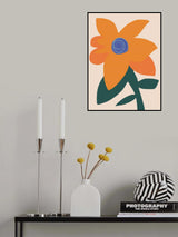 Macro Orange Bloom Poster och Canvastavla