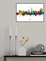 Split Croatia Skyline Poster och Canvastavla