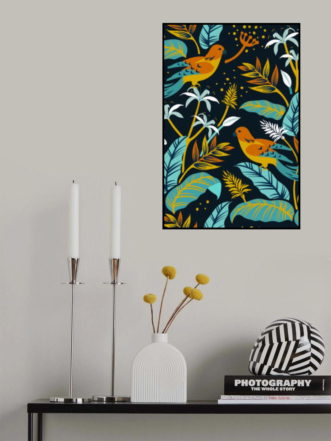Birds and Plants Poster och Canvastavla