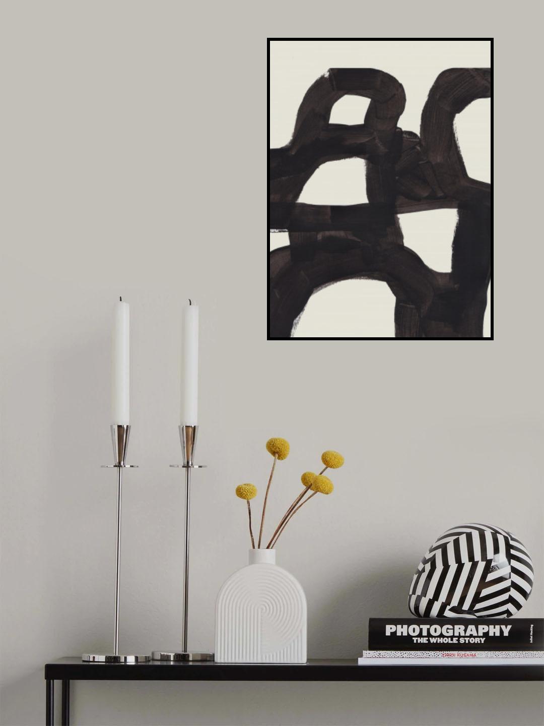 Ink Motif 10 Poster och Canvastavla