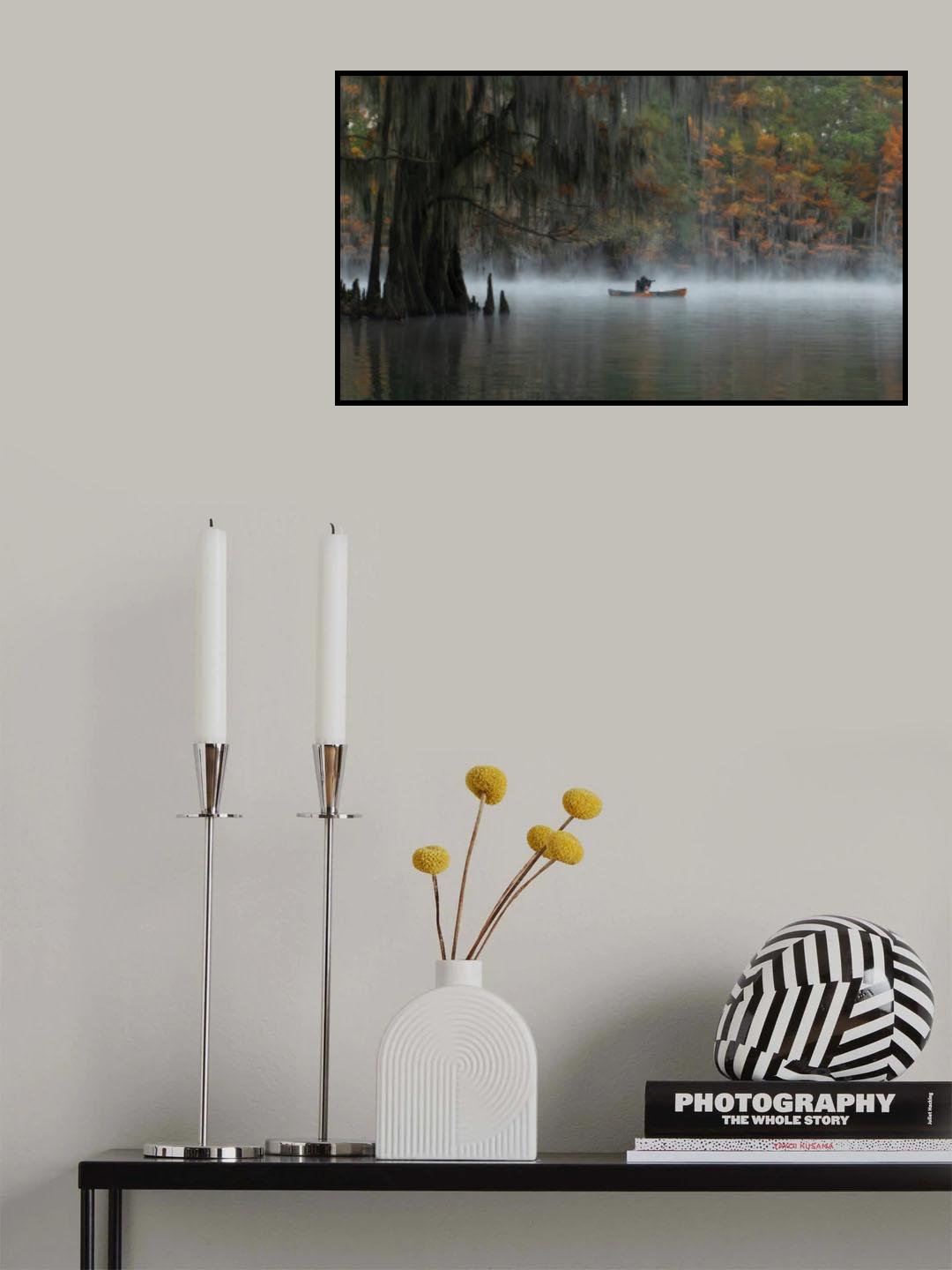 Foggy Lake Poster och Canvastavla